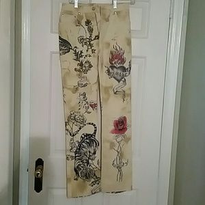 Roberto Cavalli Tiger Jeans Size Small